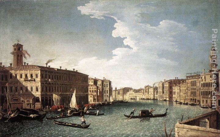 Bernardo Canal The Grand Canal with the Fabbriche Nuove at Rialto